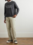 Remi Relief - Printed Cotton-Jersey Sweatshirt - Gray