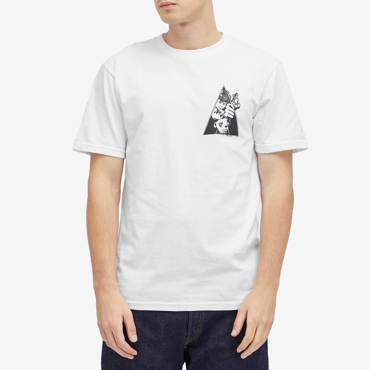 Boys Own Men's Clockwork Orange Short Sleeve Print T Shirt in White