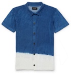 Howlin' - Light Flight Two-Tone Cotton-Blend Terry Shirt - Blue