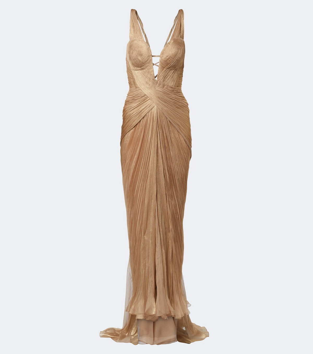 Maria Lucia Hohan Corinna silk muslin bustier gown