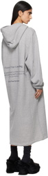 doublet Gray 'Power Nap' Hoodie Dress