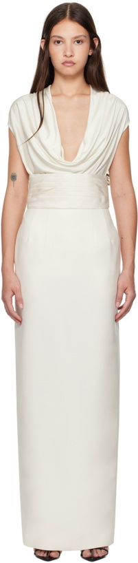 Photo: GIA STUDIOS Off-White Tux Maxi Skirt
