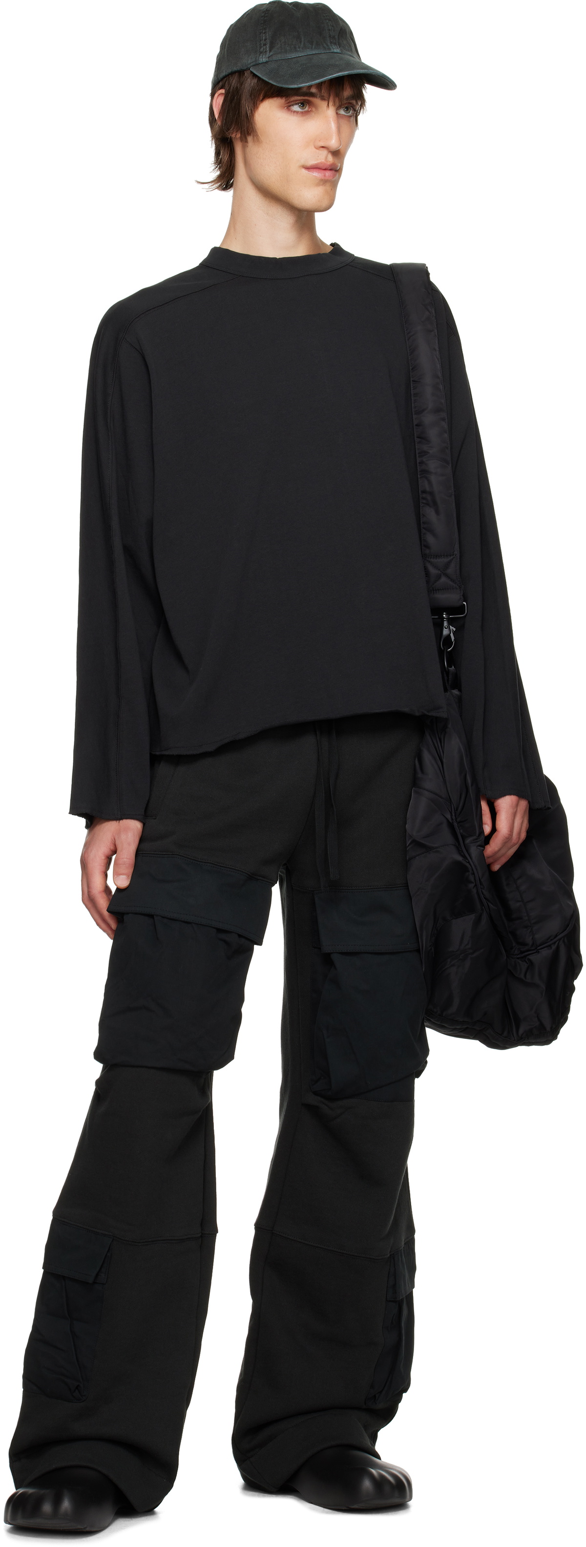 Entire Studios Black Heavy LS T-shirt Entire Studios