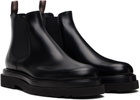 Paul Smith Black Leather Beard Chelsea Boots