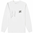 F/CE. Men's Long Sleeve PLA Pocket T-Shirt in White