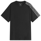 Y-3 Men's Distressed Short Sleeve T-Shirt in Black