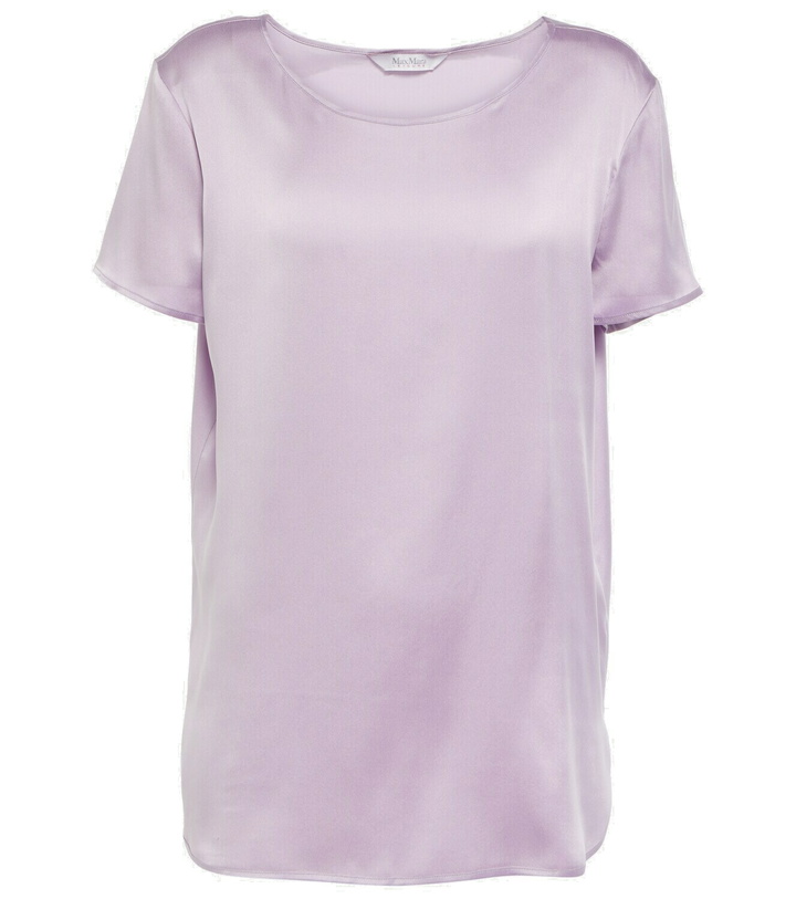 Photo: Max Mara - Cortona silk-blend top