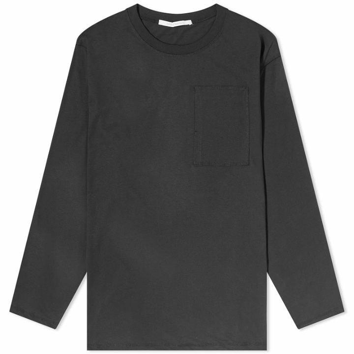 Photo: AFFXWRKS Men's Long Sleeve Standardised Pocked T-Shirt in Black