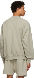Essentials Green Fleece Raglan Sweatshirt