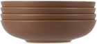 Lineage Ceramics Black Deep Dinner Plate, 4 pcs