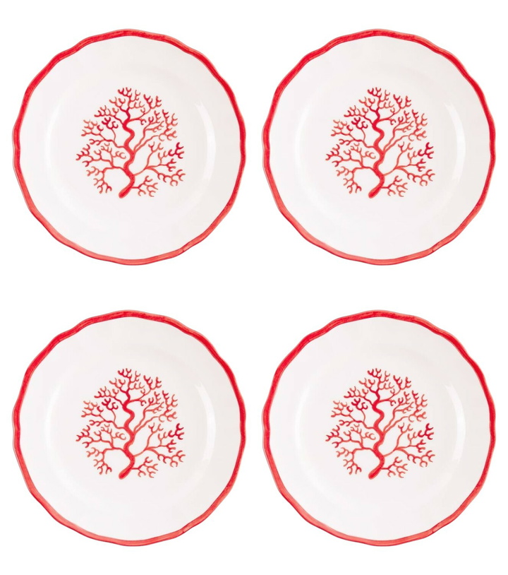 Photo: Les-Ottomans Coral painted ceramic tray