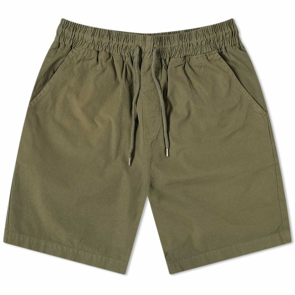 Colorful Standard Men's Classic Organic Twill Shorts in Dusty Olive