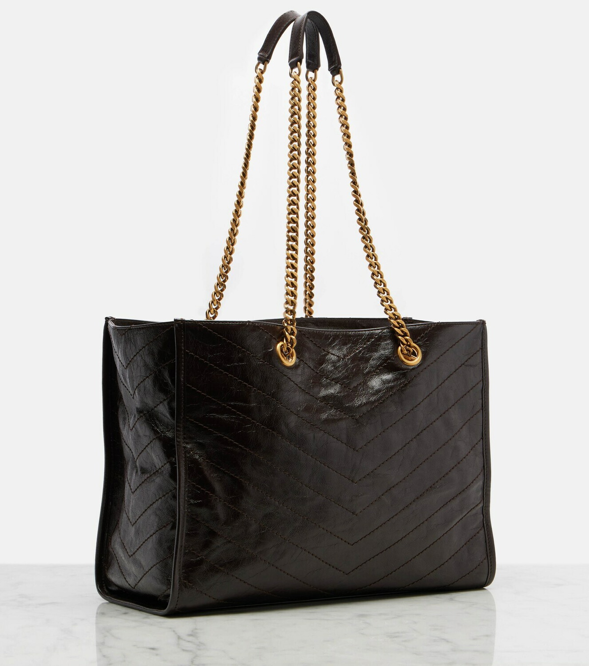 Saint Laurent Niki East West Large leather tote bag