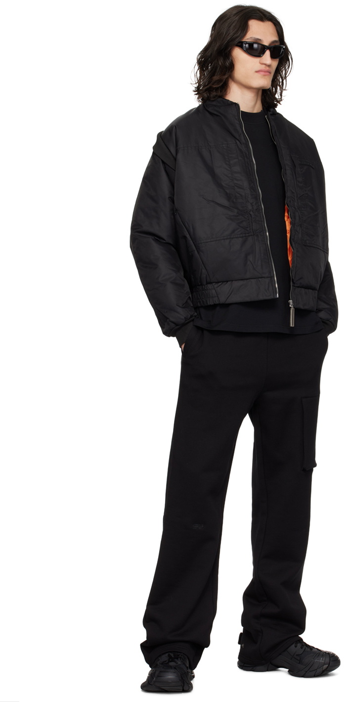 SPENCER BADU Black Pocket Sweatpants