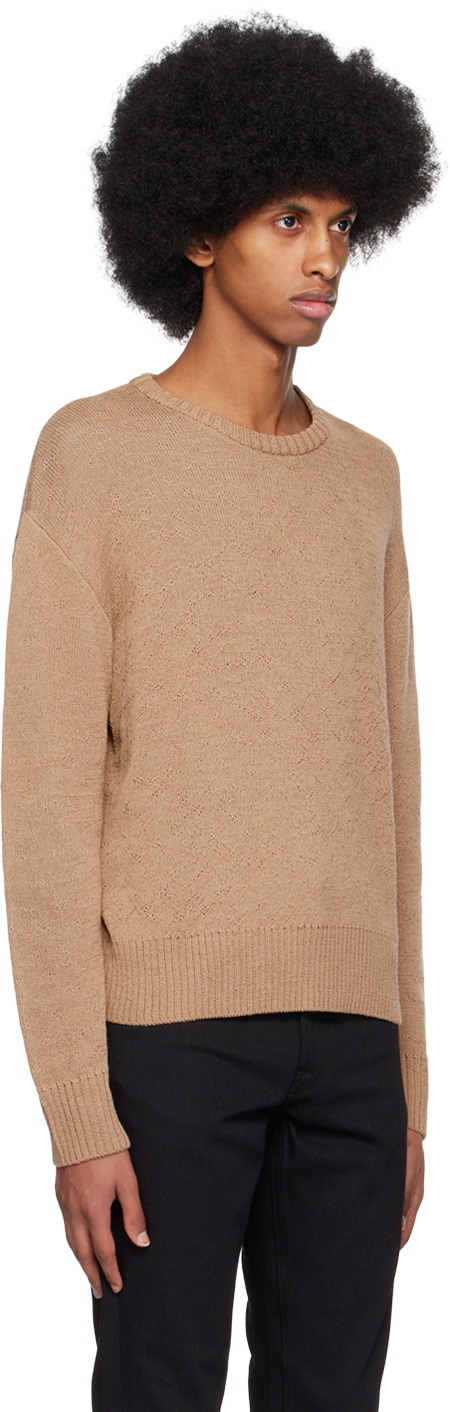 John Elliott Tan High Twist Sweater John Elliott