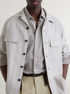 Slowear - Striped Linen Shirt - Brown