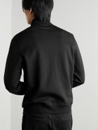 Brunello Cucinelli - Cotton-Blend Jersey Zip-Up Sweatshirt - Black
