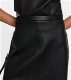 Stouls Lucie leather skirt