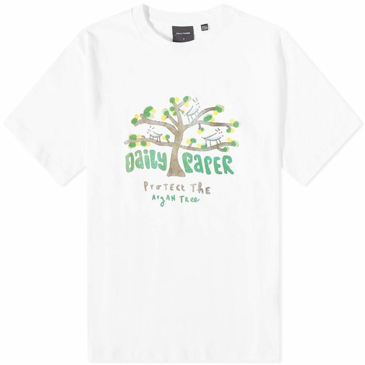 Photo: Daily Paper Men's Pardali Argan Tree T-Shirt in White