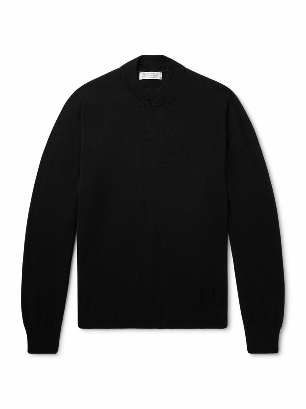 Photo: Brunello Cucinelli - Cashmere Rollneck Sweater - Black