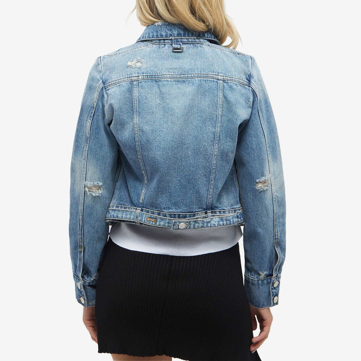 Courreges Women's Courrèges Denim Zip Jacket in Blue Courreges