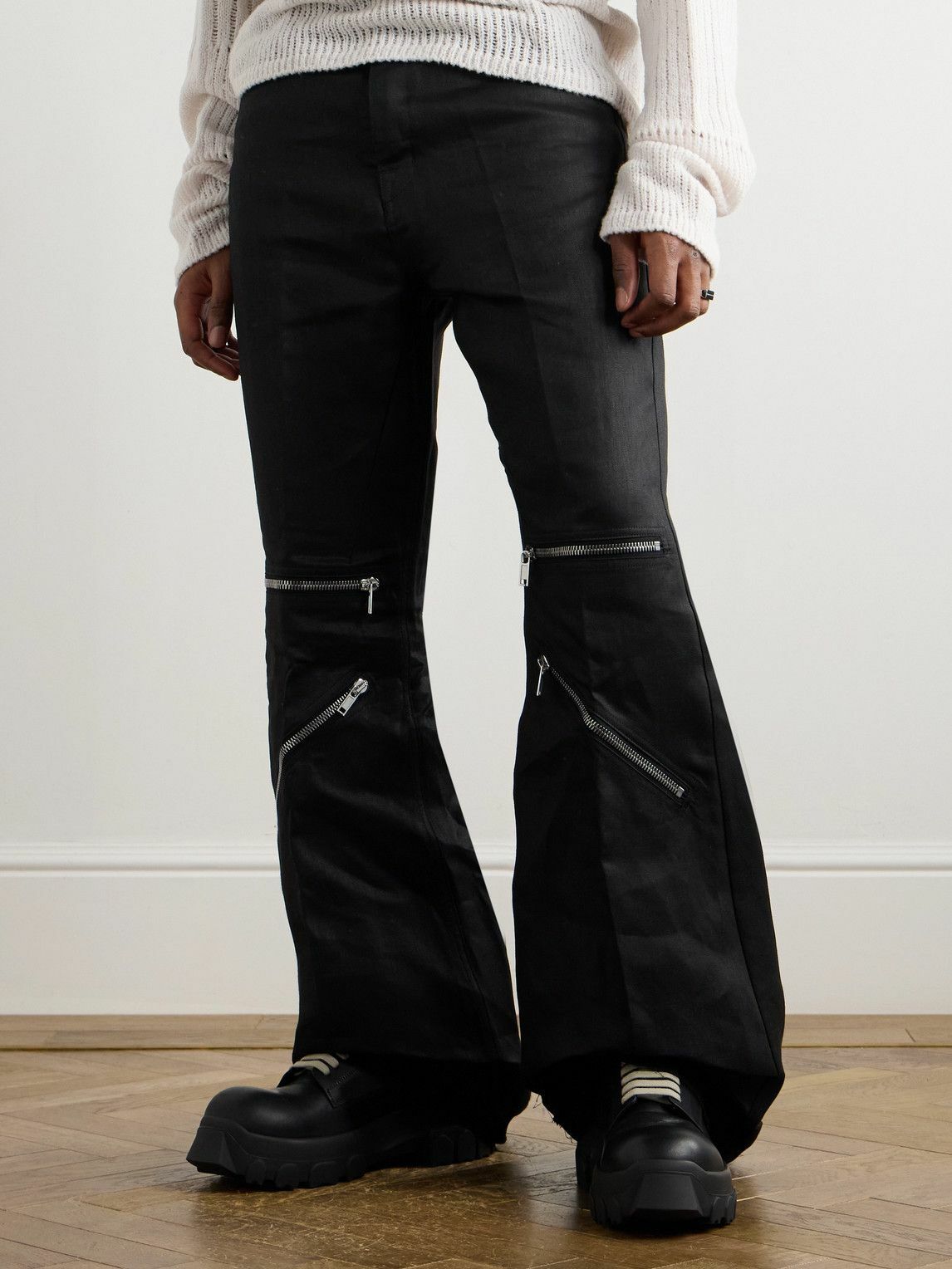 Rick Owens - Bozo Tractor Leather Derby Shoes - Black Rick Owens