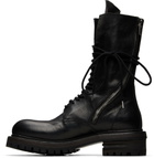 A DICIANNOVEVENTITRE Black Luke High Biker Boots