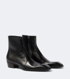 Saint Laurent Aurelien leather ankle boots