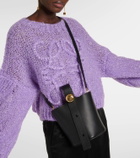 Loewe Pebble Mini leather bucket bag