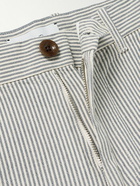 Mr P. - Slim-Fit Straight-Leg Striped Cotton Bermuda Shorts - Neutrals