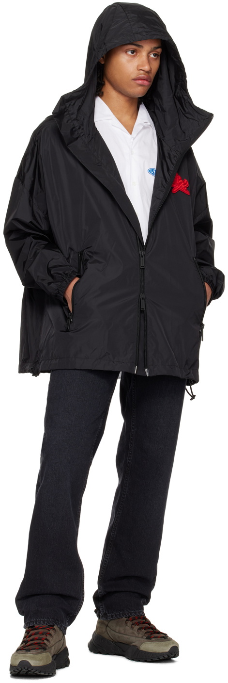Dsquared2 Black Windbreaker Jacket