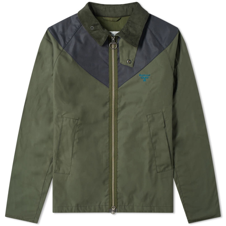 Photo: Barbour Beacon 2 Tone Zip Broad Waxed Jacket