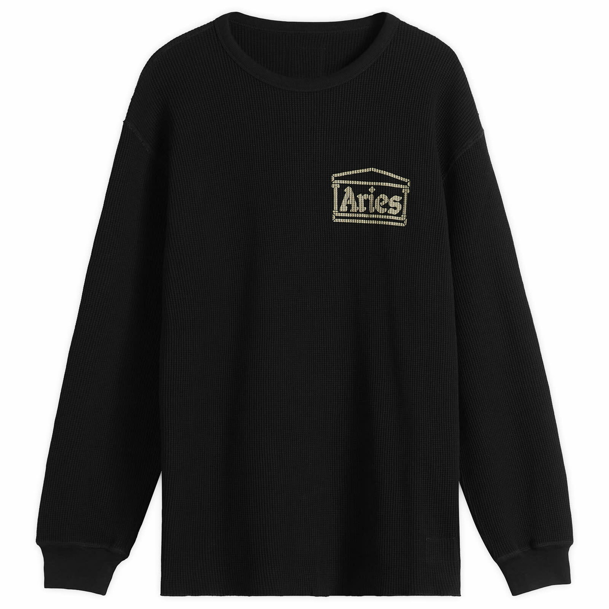 Aries x Fila Long Sleeve Vela Nera Myth T-Shirt in White ARIES