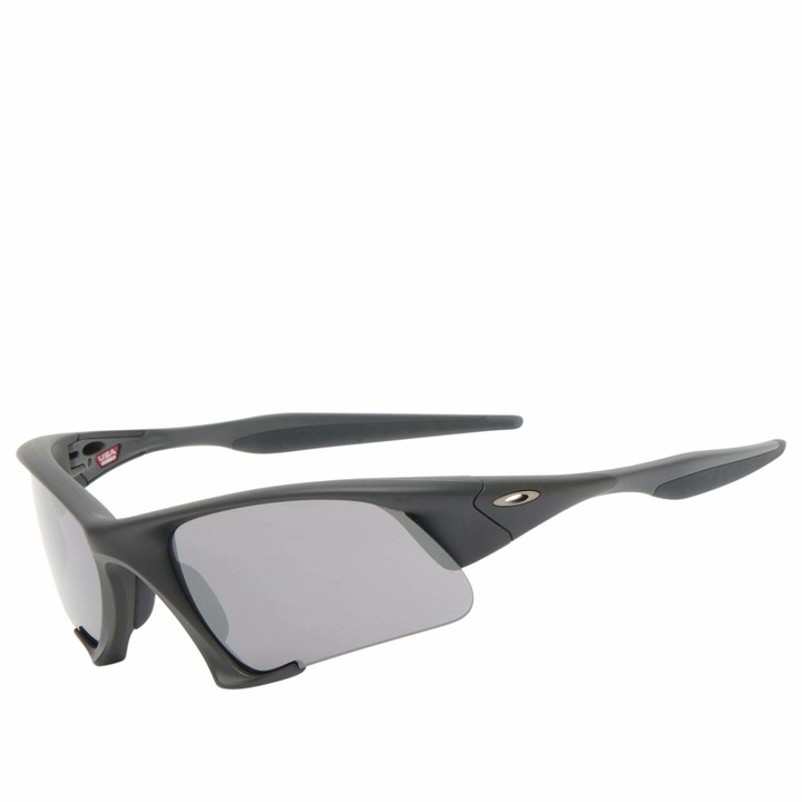 Photo: Oakley Suture Jacket Sunglasses in Matte Black/Prizm Black 