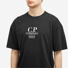 C.P. Company Men's Box Logo T-Shirt in Black