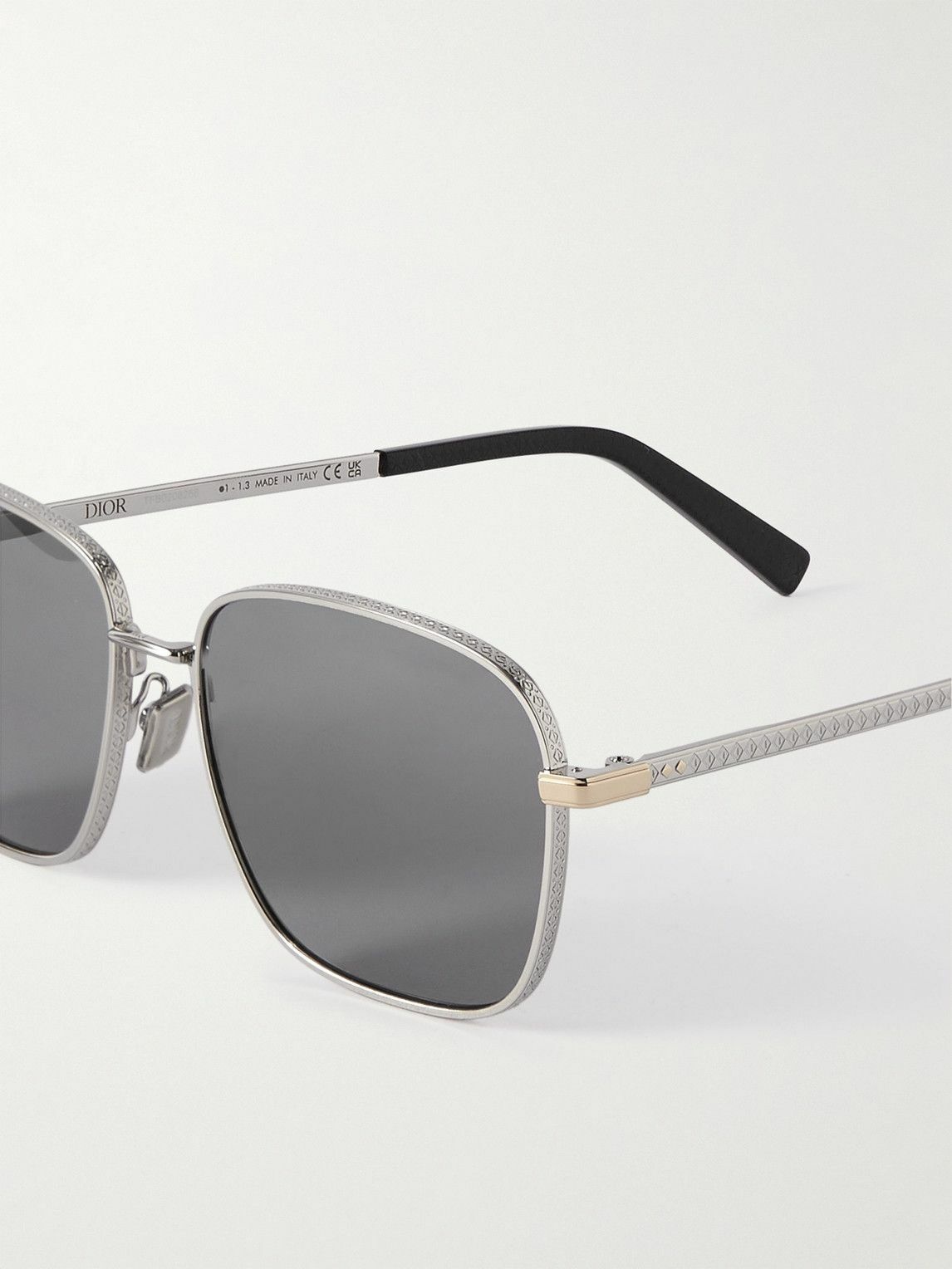 Dior Eyewear - CD Diamond S4U Aviator-Style Silver-Tone Sunglasses Dior ...