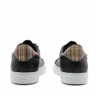 Paul Smith Men's Beck Stripe Heel Tab Sneakers in Black