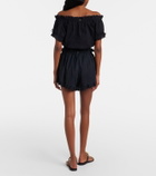 Poupette St Barth Cory broderie anglaise cotton poplin shorts