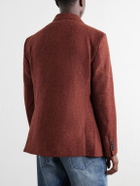 Portuguese Flannel - Double-Breasted Wool-Tweed Blazer - Red