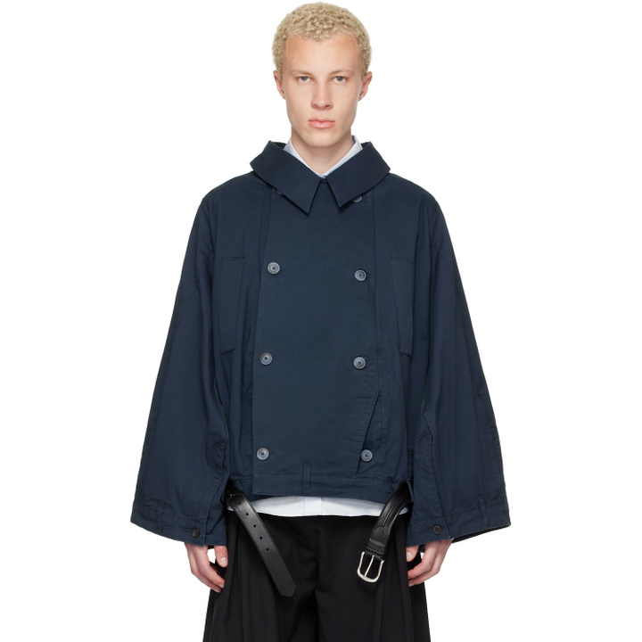 Photo: HODAKOVA Navy Double Breasted Upd Jacket