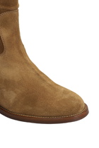 Via Roma 15 Ankle Boots Inside Wedge In Leather Color Suede