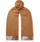 Johnstons of Elgin - Fringed Vicuña Scarf - Brown
