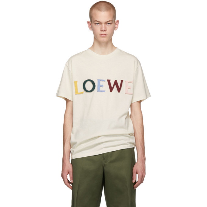 Photo: Loewe Off-White Silk Cut T-Shirt