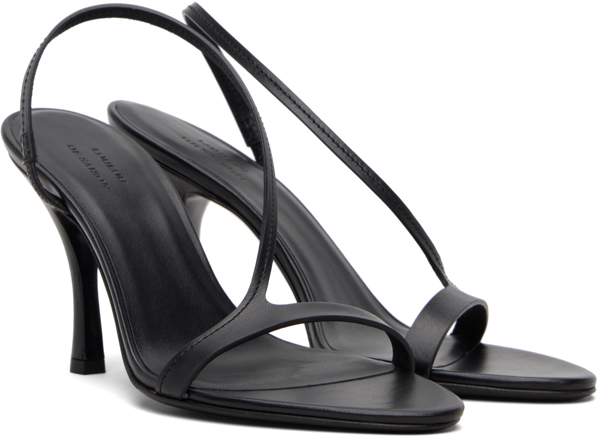 Loulou de Saison Black Arwa High Heeled Sandals