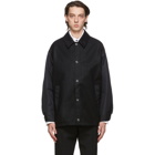 Mackintosh Black Wool and Nylon Cadder Jacket
