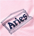 Aries - Printed Cotton-Jersey T-Shirt - Men - Pink