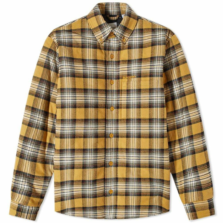 Photo: Burberry Men's Wadded Check Overshirt in Beige