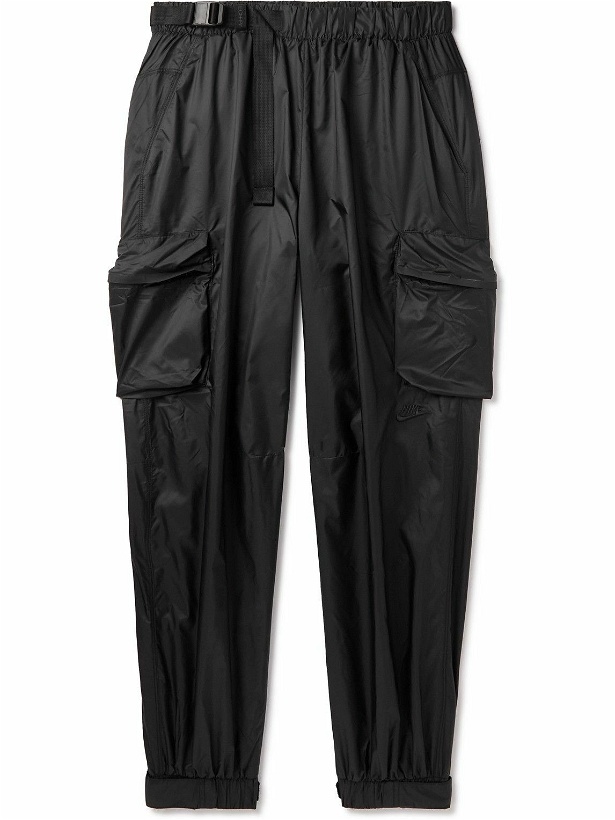 Photo: Nike - Sportswear Repel Tapered Belted Ripstop Cargo Sweatpants - Black