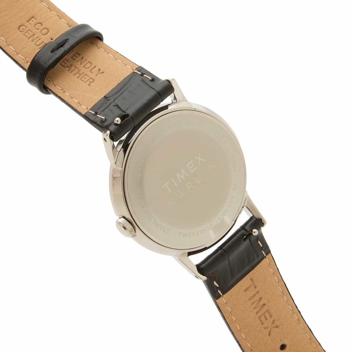 Timex Marlin 34mm 3-Hand Quartz Watch in Silver/Black 