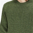 Country Of Origin Men's Supersoft Seamless Crew Knit in Tundra Dark Green